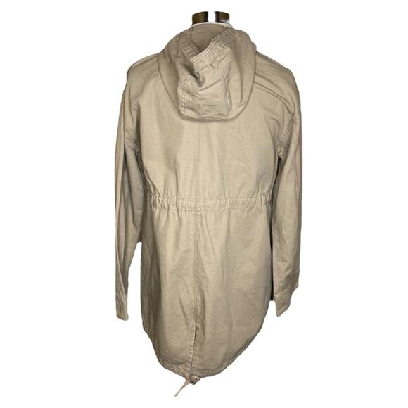 Asos Design Oversized Washed Hooded Parka with Cargo Pockets in Sand Women’s 4 - Picture 4 of 14